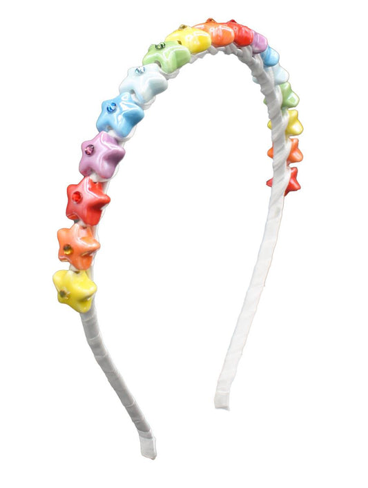 Beaded Star Rainbow Headband