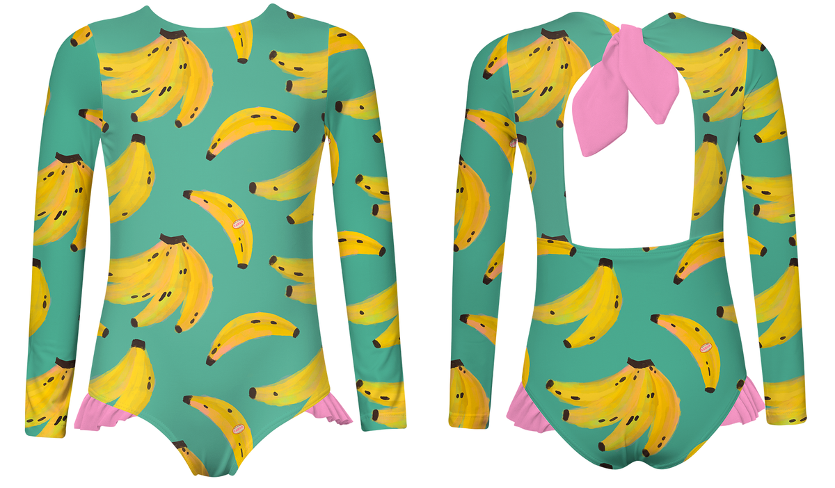 Bananas on Green Swimsuit