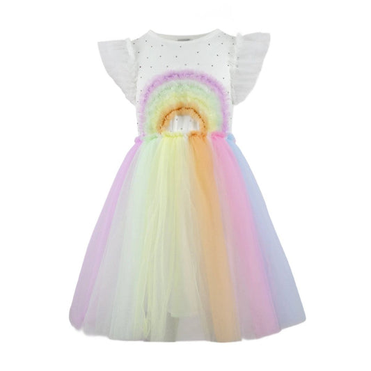 Crystal Rainbow Tulle Dress