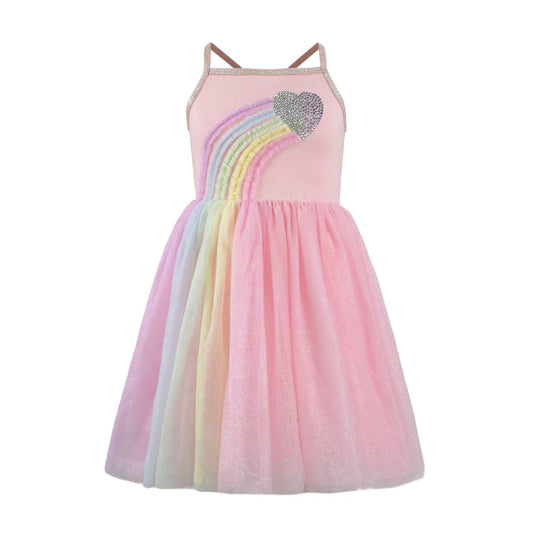 Heart Rainbow Tulle Dress