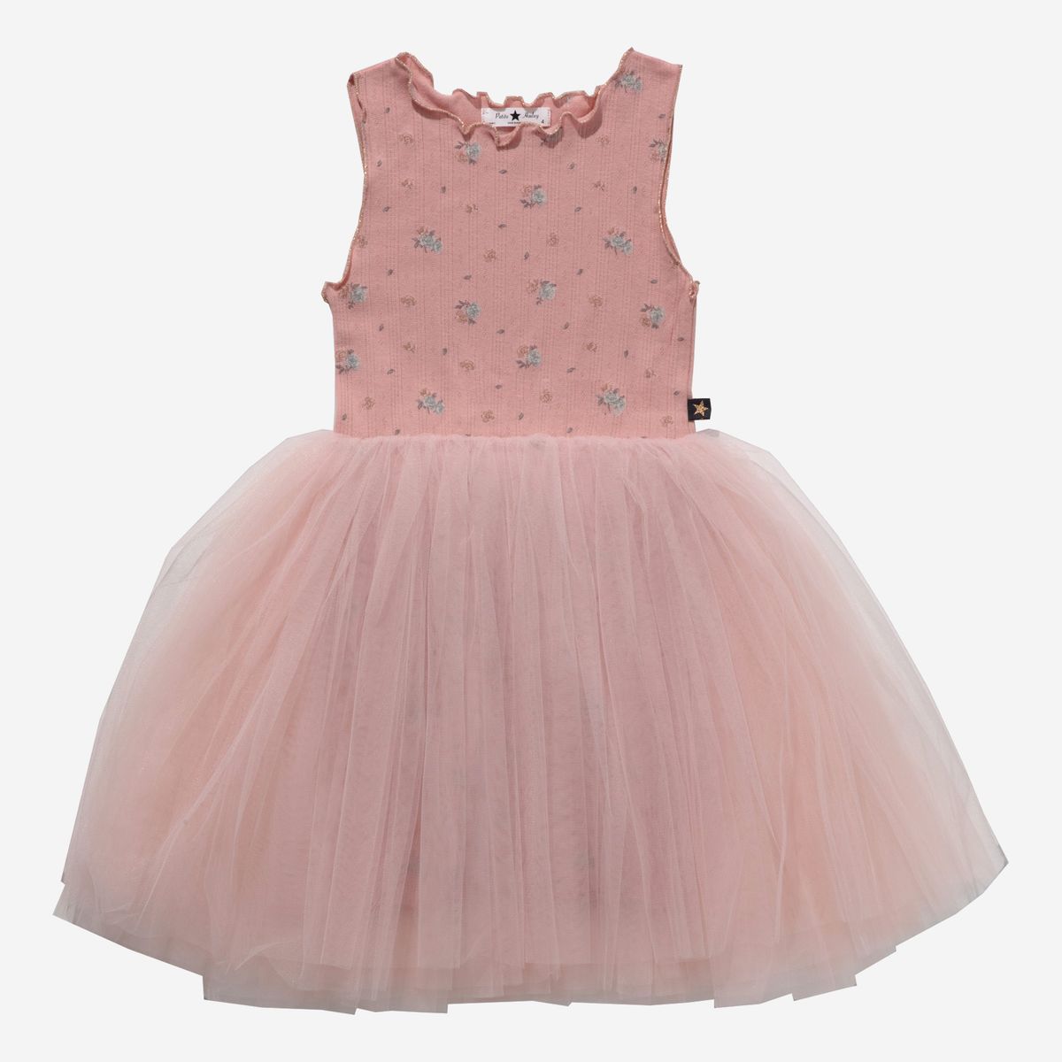 Pink Vintage Floral Tutu Dress