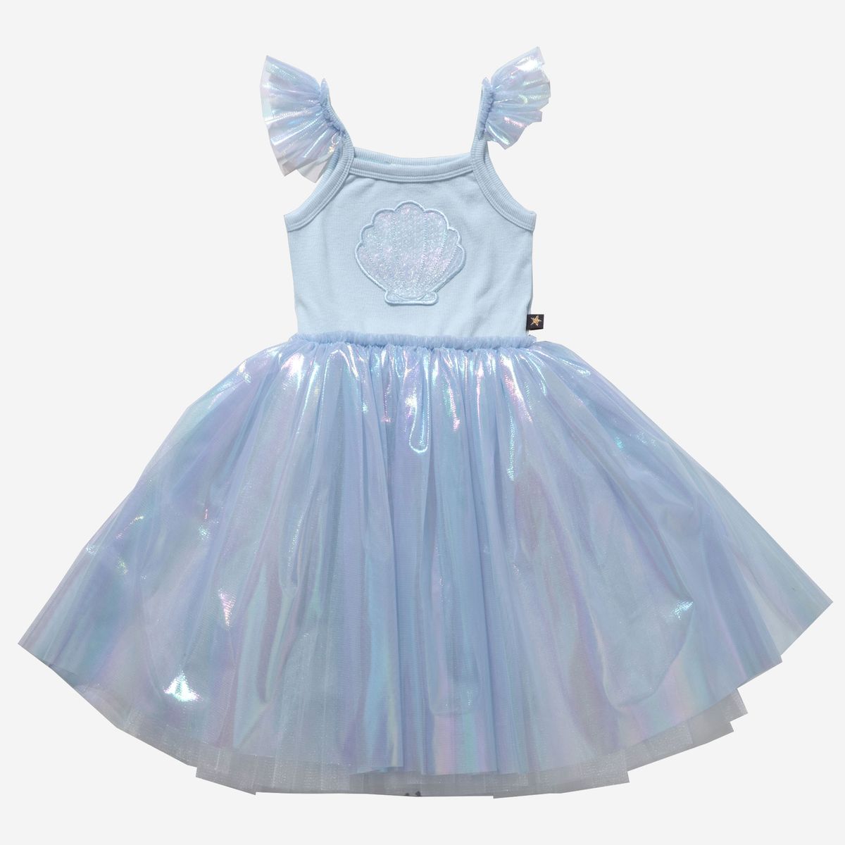 Blue Lily Shell Tutu Dress