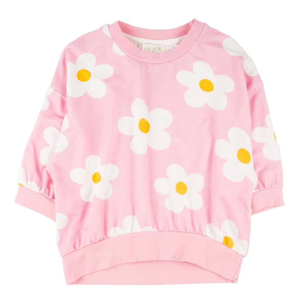 Pink Daisies Boxy Top