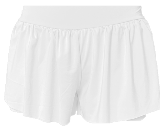 White Flowy Shorts