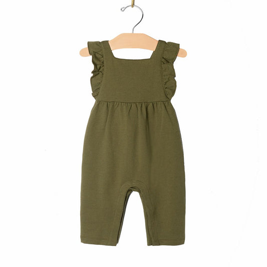 Green Sweats Flutter Overalls