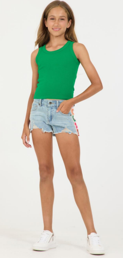 Kelly Green Ribbed Tank Top