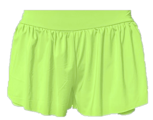 Lime Green Flowy Shorts