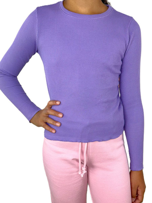 Paisley Purple Thumbhole Top