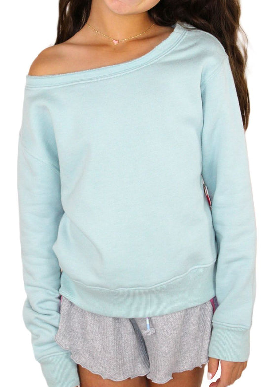Surf Spray Off Shoulder Sweatshirt