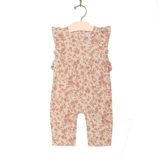 Blush Floral Flutter Romper