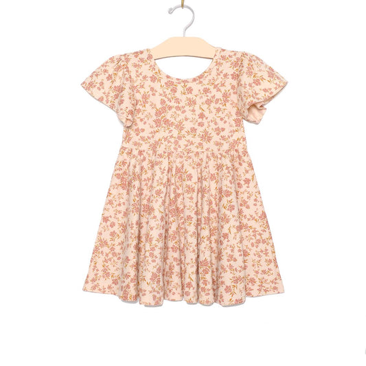 Blush Floral Twirl Dress