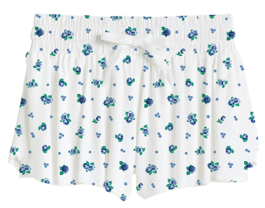 Blue Floral Fly Away Shorts