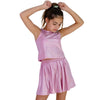 Pink shimmery tank and skort set