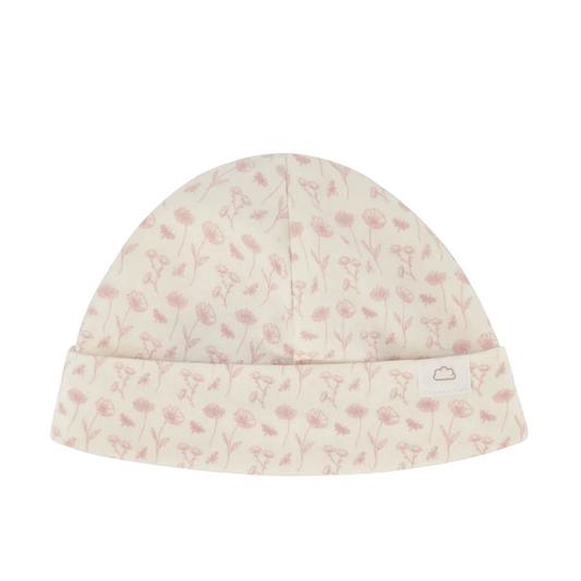 Drawn Flowers Baby Hat