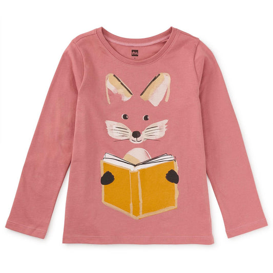 Fox Reading a Book graphic tee
