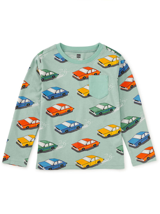 Vintage Cars Pocket Top