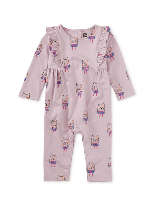 Bow Tie Cats Romper