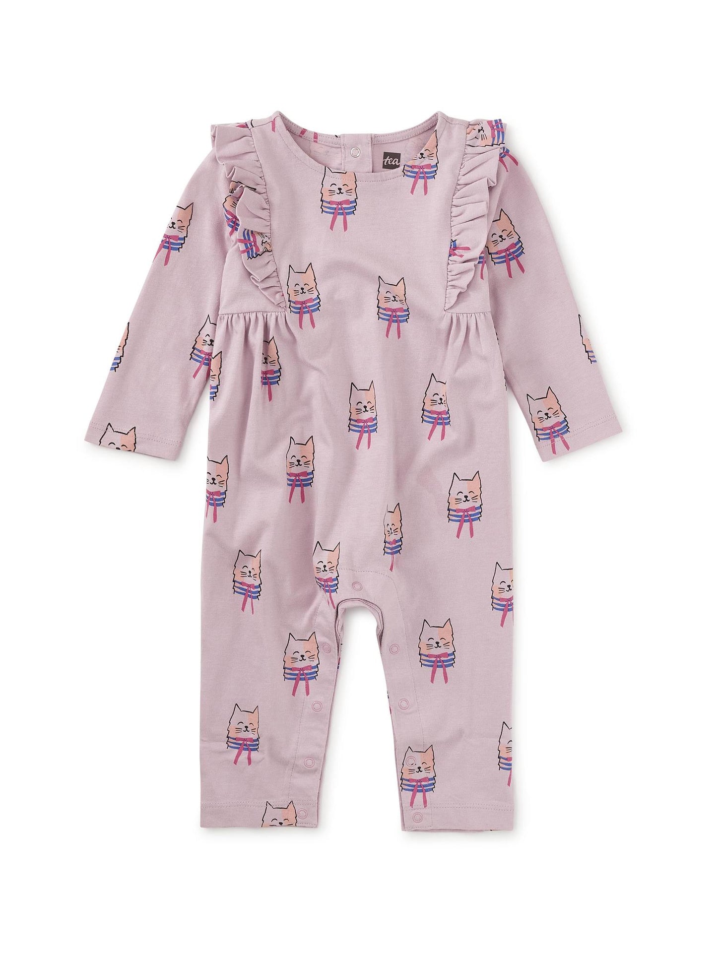 Bow Tie Cats Romper