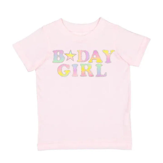 Rainbow Birthday Girl Tee