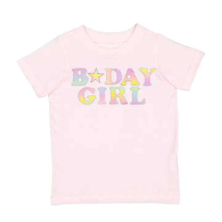 Rainbow Birthday Girl Tee