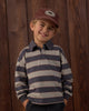 Sage Stripe Rugby Polo