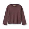 Brown long-sleeve shirt on a white background