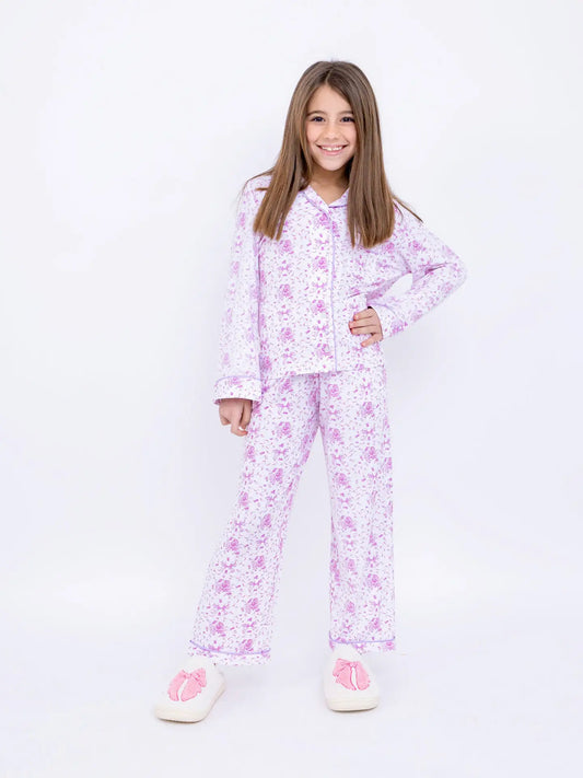 Floral Bows 2pc Pajama Set