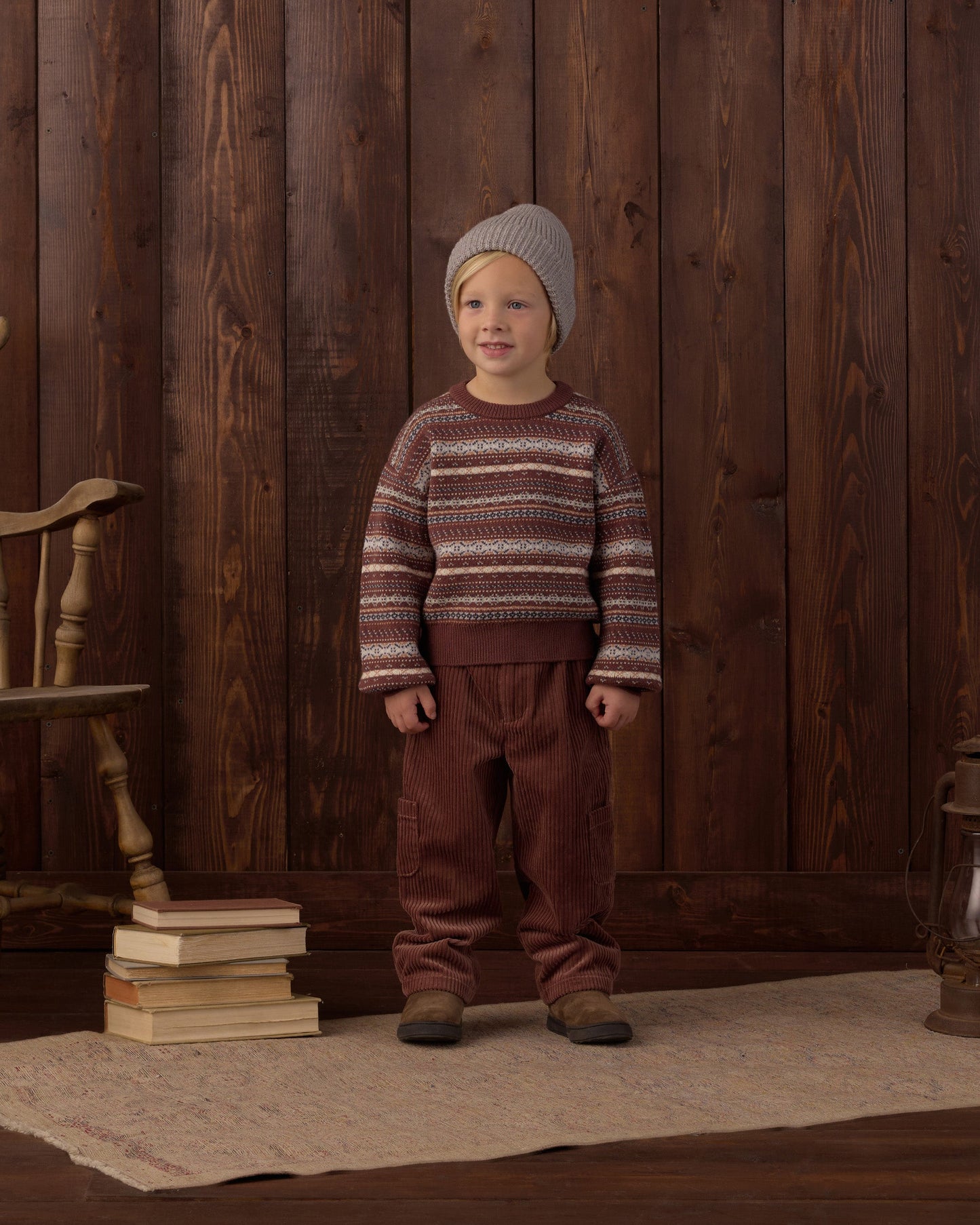Aspen Sweater Mulberry Multi-Stripe