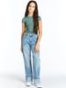 Two Tone Crop Straight