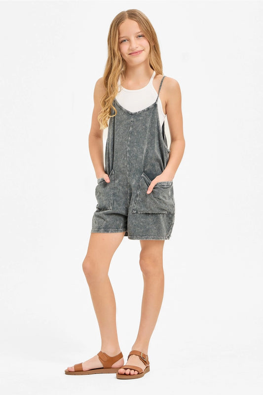 Mineral Wash Oversized Romper