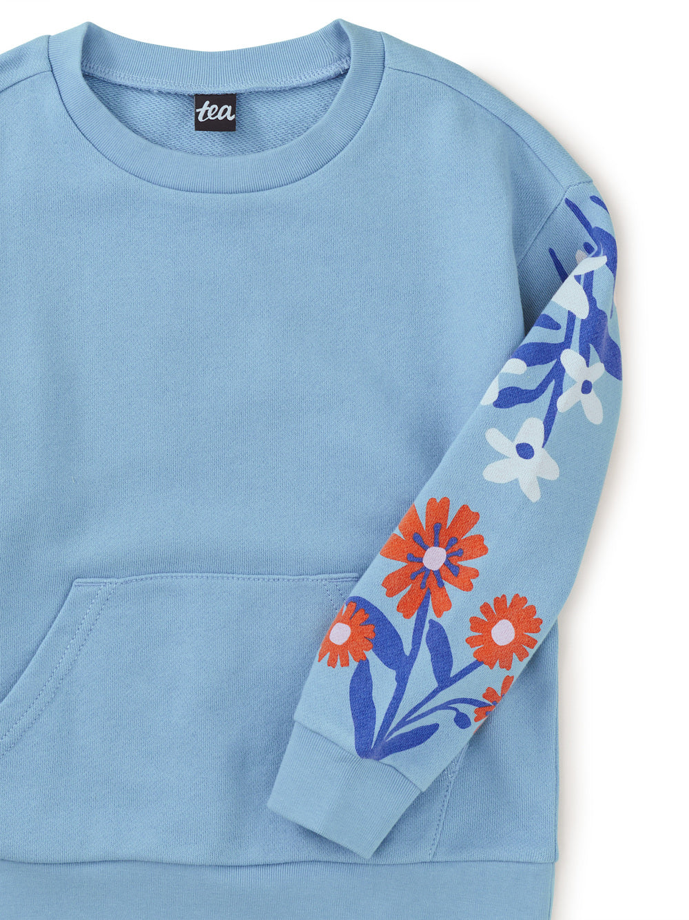 Scenic Blue Floral Sweatshirt