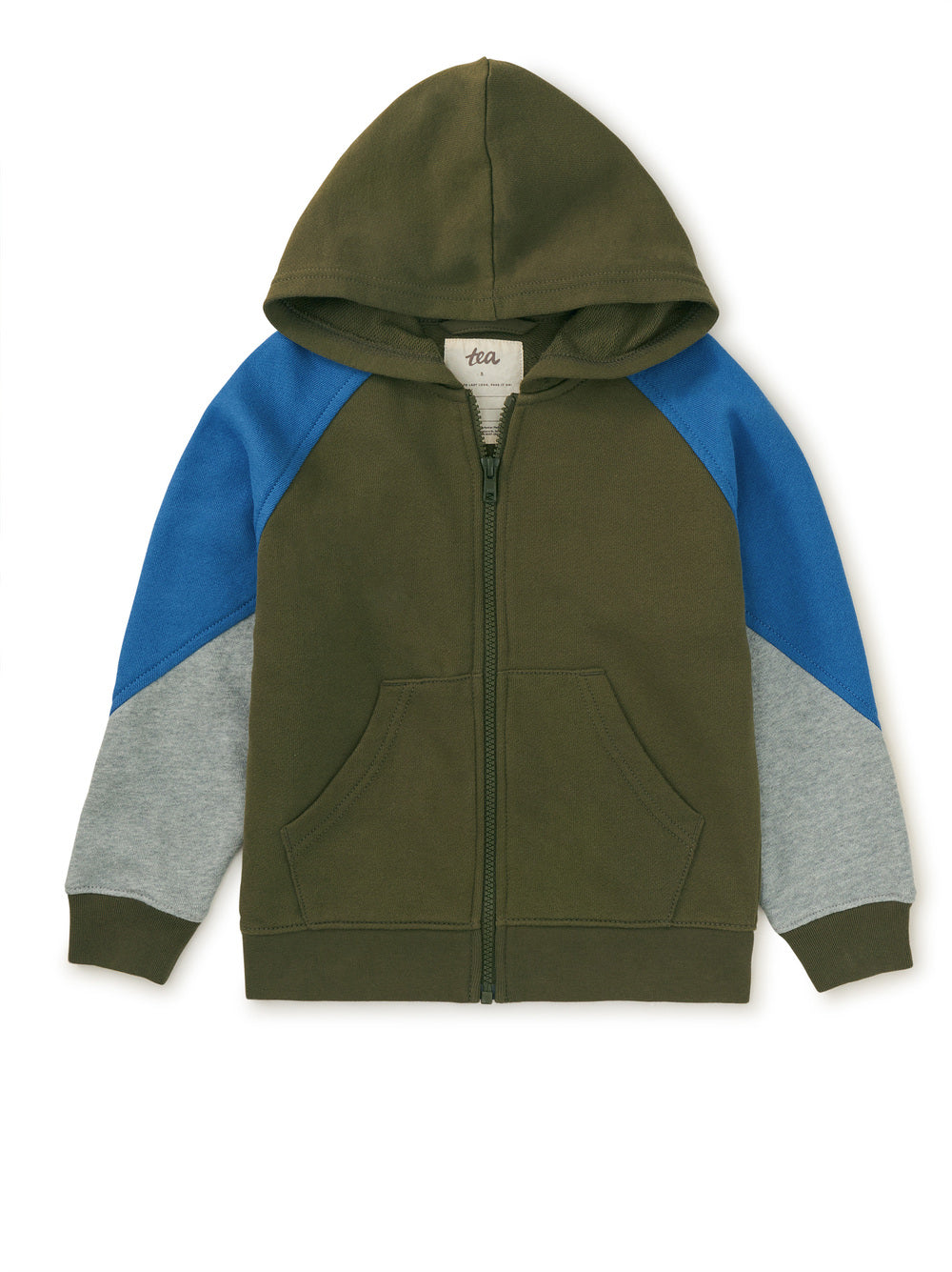 Olive Colorblock Hoodie