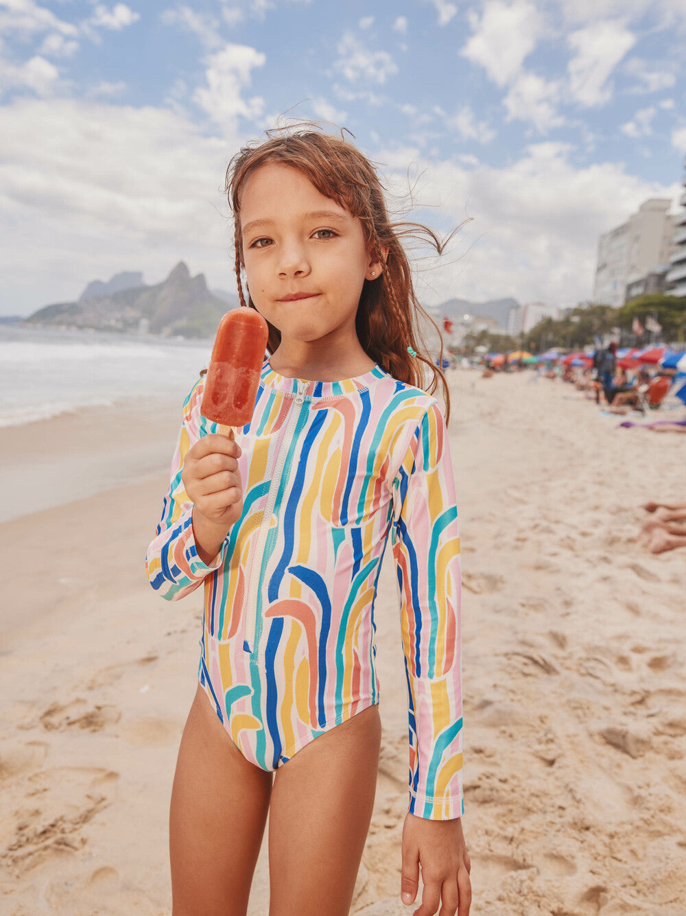 Rainbow Pineapple Rash Guard Suit