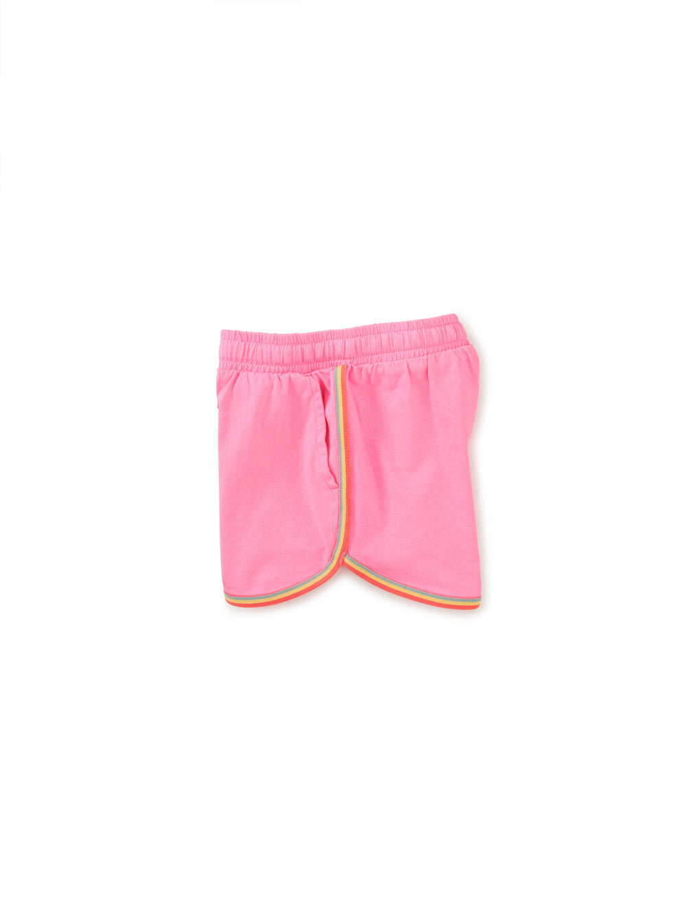 Pink Rainbow Stripe Track Shorts