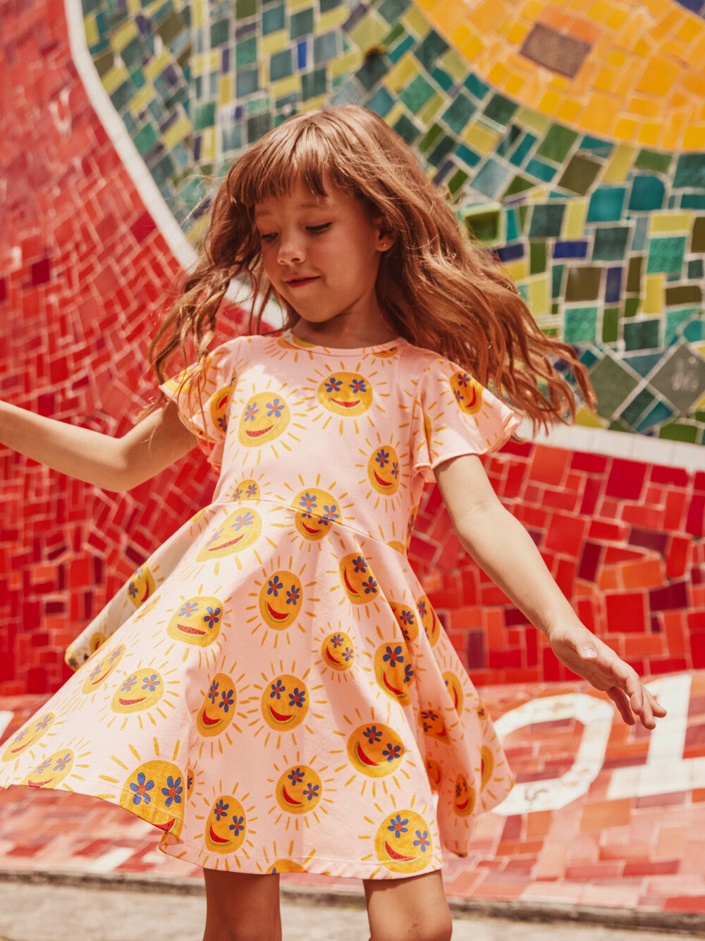 Smiley Sun Twirl Dress