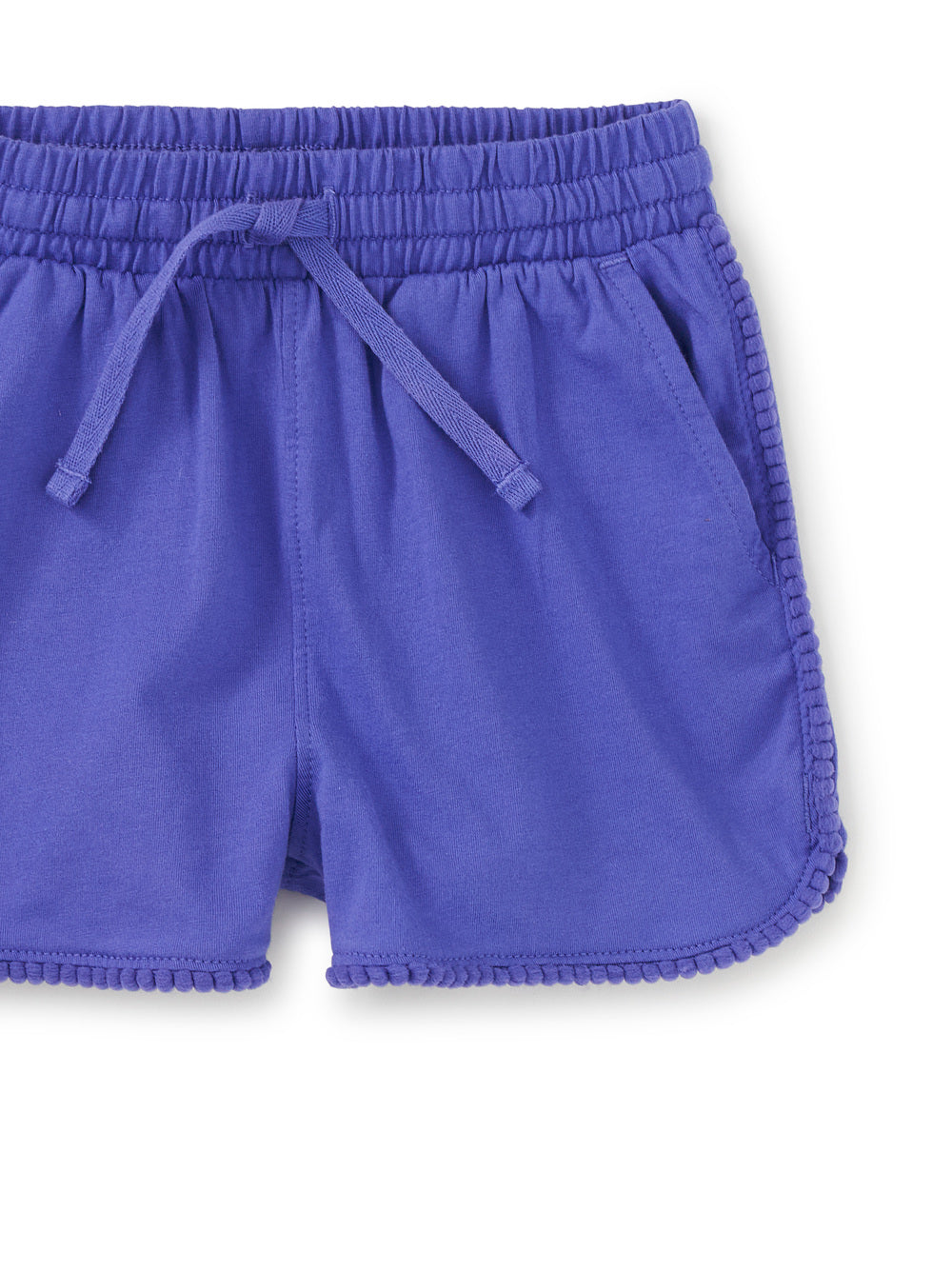 Deep Purple Pom Pom Shorts