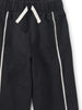 Black Lace Trim Track Pants