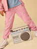 Pink Metallic Stars Joggers