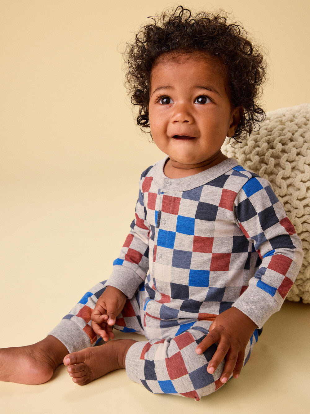 Multi Checkerboard Romper