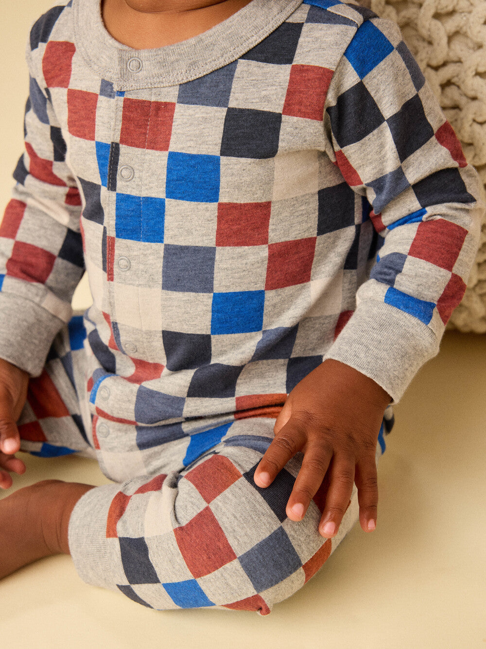 Multi Checkerboard Romper