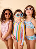 Multi Stripe Rash Guard Suit