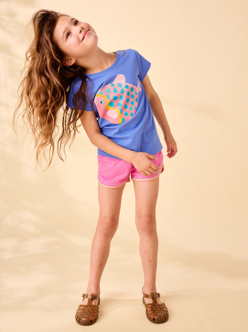 Sweet Pea Rainbow Trim Shorts