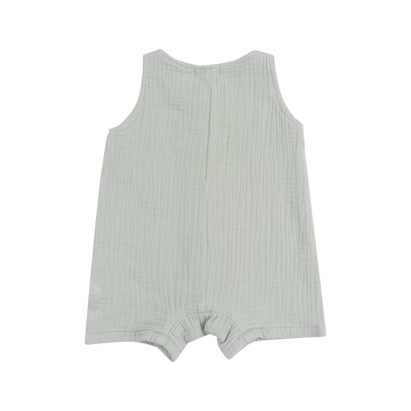 Desert Green Muslin Shortie Romper