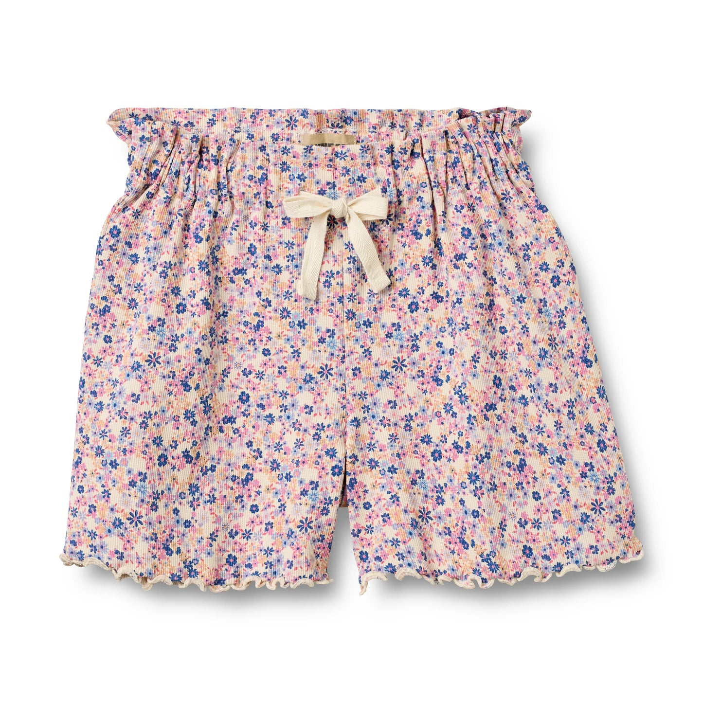 Pink Blue Floral Shorts