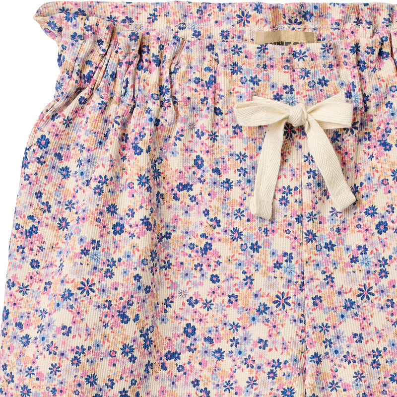 Pink Blue Floral Shorts