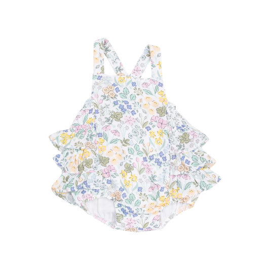 Samantha Floral Ruffle Sunsuit