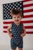 Navy Stars Tank Romper