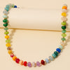 Round Stone Beaded Necklace