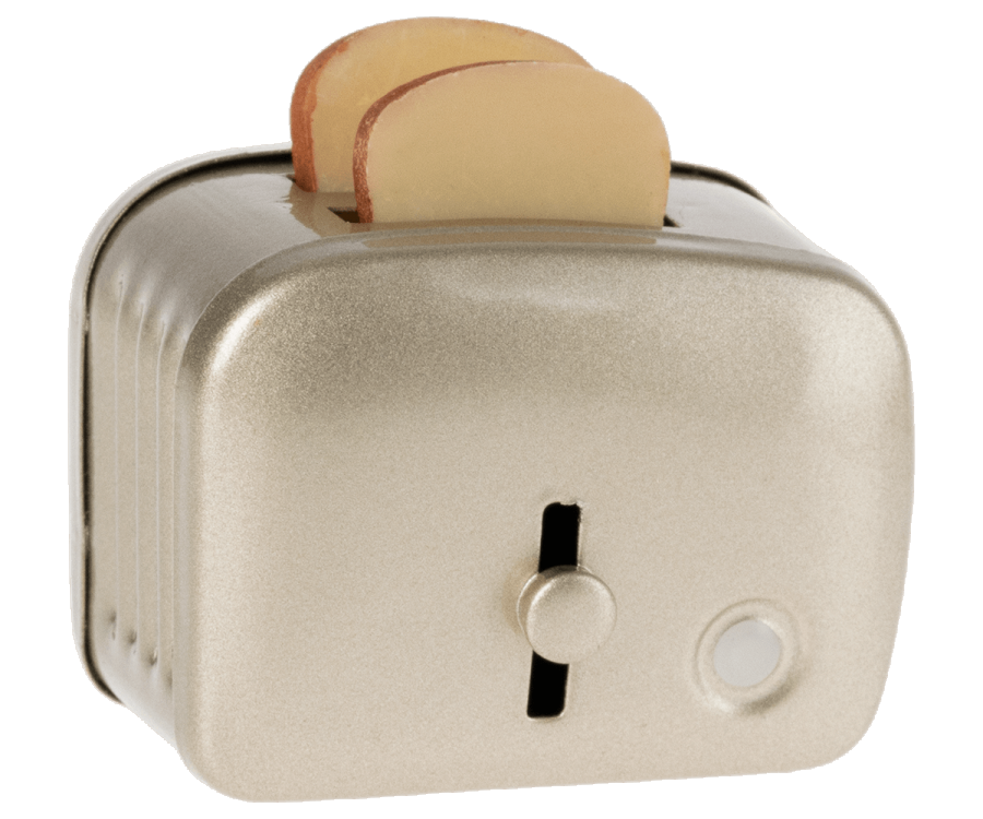 Miniature Silver Toaster