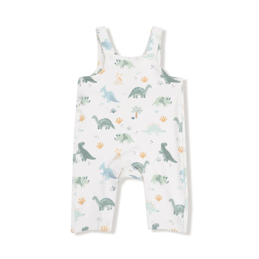 Soft Dinos Green Overalls
